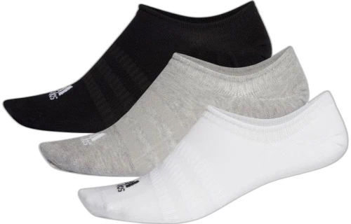 adidas Classic Brand Logo Embroidered Sports Socks 3 Pairs Black / White / Gray