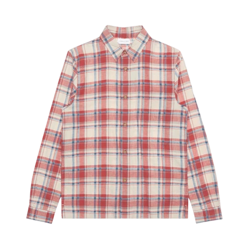 John Elliott Sly Cotton Straight Hem Shirt 'Annes Check'