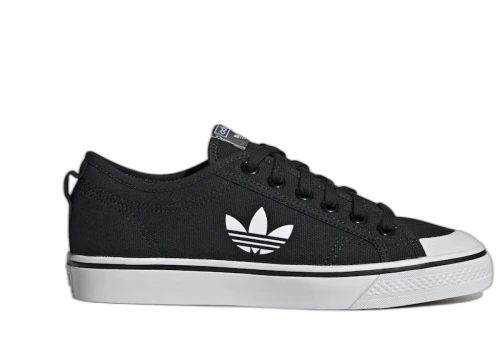 adidas Nizza Trefoil Core Black Crystal White (Women's)