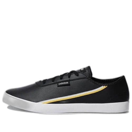adidas neo Courtflash X 'Black White Yellow' (Women's)