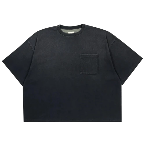 Kapital Jersey 2Tones Big Pocket T-Shirt (Bone) 'Khaki/Black'