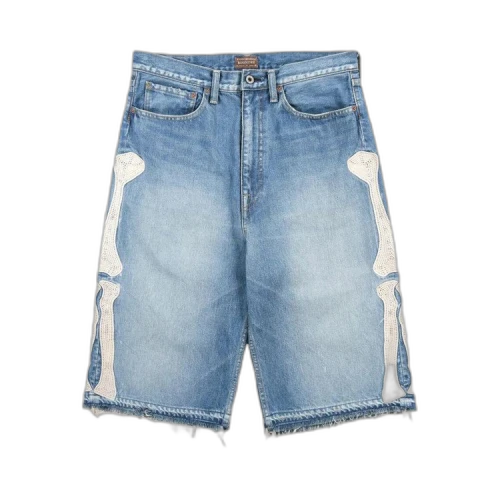 Kapital Denim 5 Pocket Shorts (Bone) 'Blue'