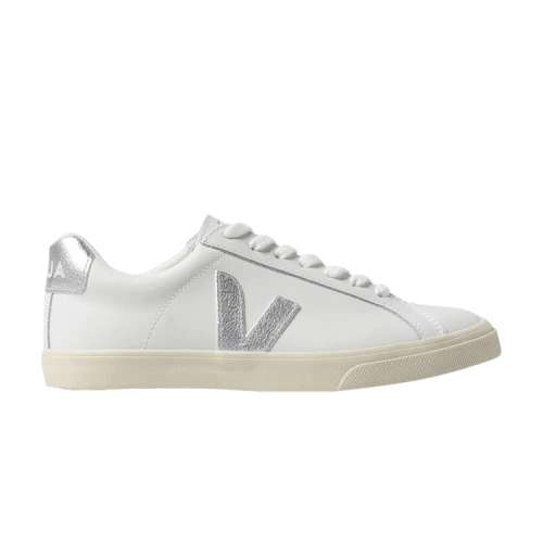 Veja Esplar Logo 'Extra White Silver' (Women's)