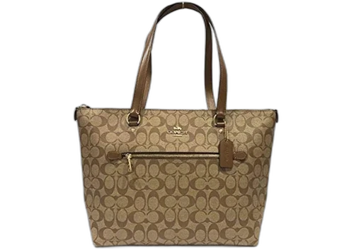 Coach Signature Gallery Tote Bag Tan