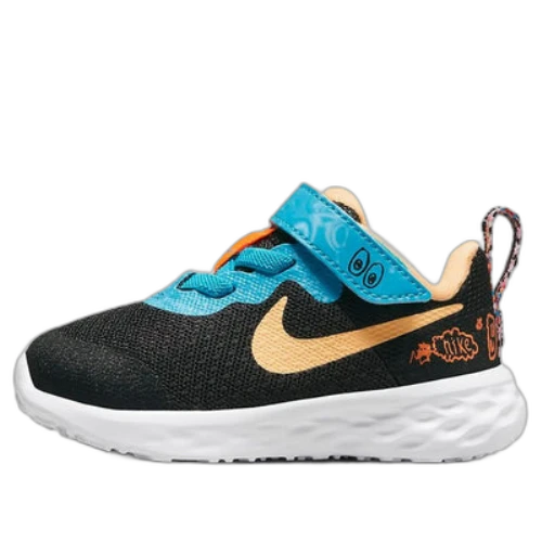 (TD) Nike Revolution 6 SE 'Black Blue Lightning'