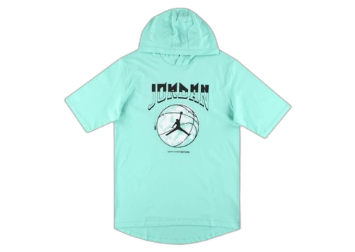 Jordan Sport Dri-Fit Hooded T-shirt Mint/Black/White
