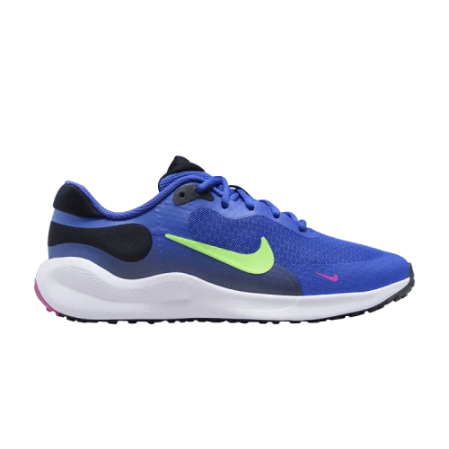 Nike Revolution 7 GS 'Ultramarine Lime Blast'
