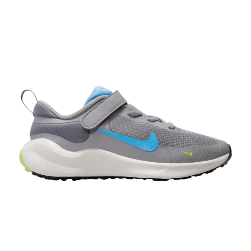 Nike Revolution 7 Cement Grey Light Carbon Volt University Blue (PS)