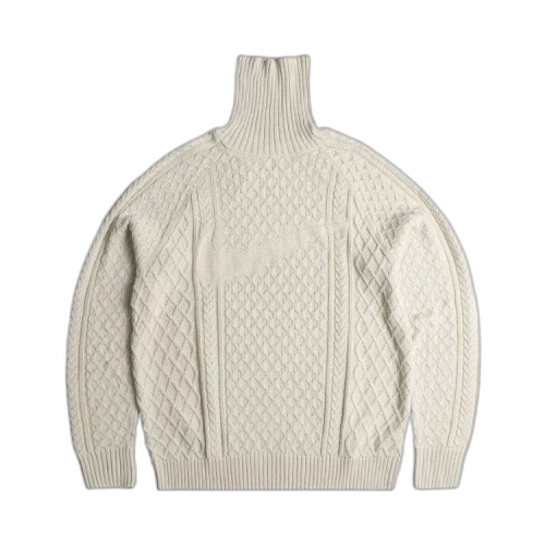 Nike Cable Knit Turtleneck Sweater 'Light Bone'