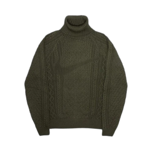 Nike Cable Knit Turtleneck Sweater 'Cargo Khaki'