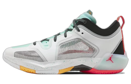 Jordan 37 Low PF Guo Ailun White Island Green Black Metallic Silver