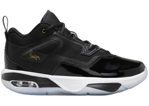 Jordan Stay Loyal 3 Black White Football Grey Metallic Gold (GS)