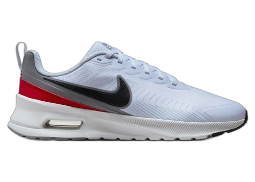 Nike Air Max Nuaxis Football Grey White Gym Red