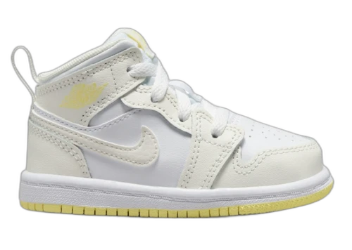Jordan 1 Mid Sail White Light Laser Orange (TD)