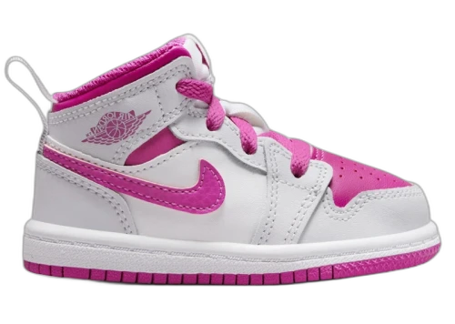 Jordan 1 Mid Iris Whisper White Fire Pink (TD)