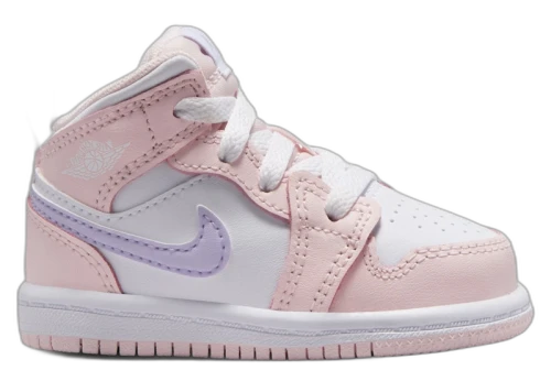 Jordan 1 Mid Pink Wash White Violet Frost (TD)