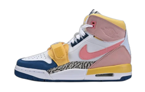 Jordan Legacy 312 White Coral Pink French Blue (GS)