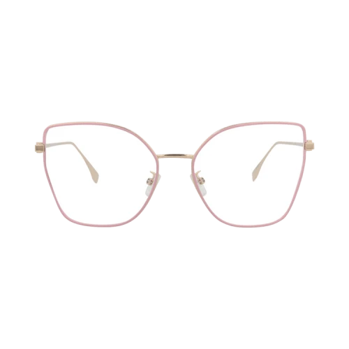 Fendi Cat Eye Frame Metal Optical Frames 'Gold/Transparent'