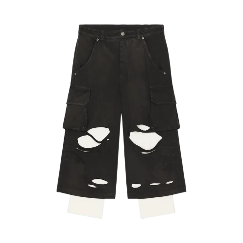 424 Ripped Bermuda Shorts 'Black'