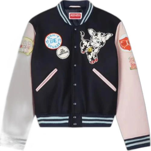 Kenzo Badges Embroidered Varsity Jacket