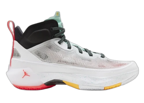 Jordan 37 Guo Ailun White Island Green Black Metallic Silver (GS)