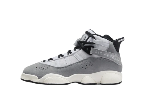 Jordan 6 Rings Light Smoke Grey Black Sail White (GS)