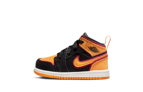 Jordan 1 Mid SE Black Vivid Orange (TD)