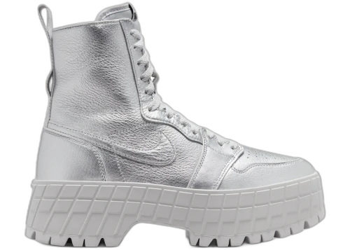 Jordan 1 Brooklyn Metallic Silver Neutral Grey (Women's)