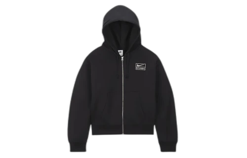 Stussy x Nike Stone Washed Fleece Zip Hoodie (Asia Sizing) Black