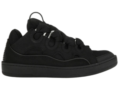 Lanvin Leather Curb Triple Black