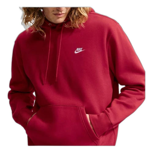 Nike Club Fleece Hoodie 'Tough Red White'