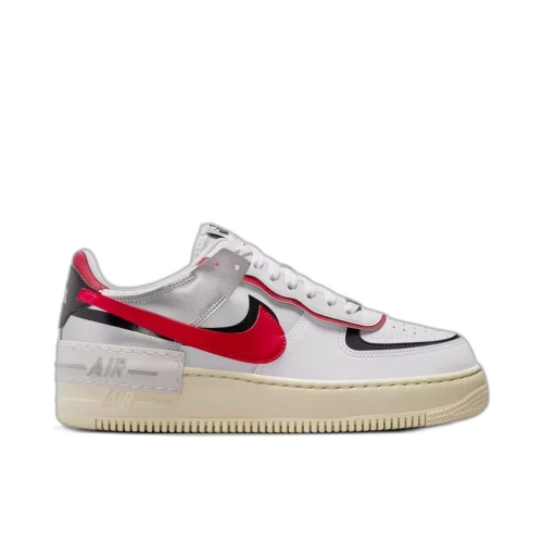 Nike Air Force 1 Low Shadow White Silver Gym Red (Women's)