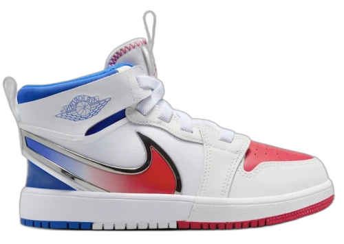 Jordan 1 Mid RM EasyOn White Racer Blue Siren Red (PS)