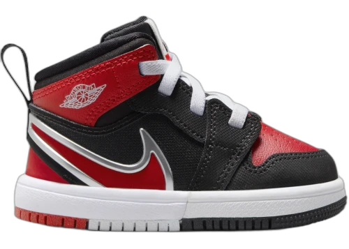 Jordan 1 Mid RM EasyOn Black White University Red (TD)