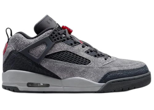 Jordan Spizike Low Anthracite Gym Red