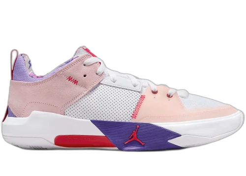 Jordan One Take 5 PF White Arctic Punch Purple Pulse University Red (Solid Outsole)