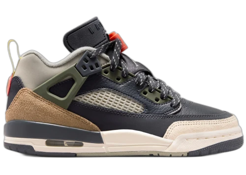 Jordan Spizike Low Anthracite Mango Cargo Khaki (GS)