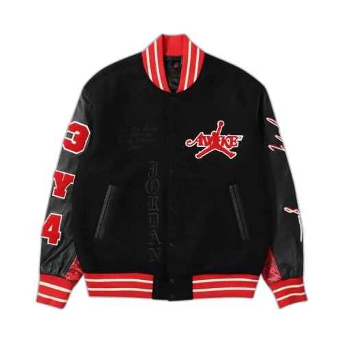 Jordan x Awake NY Varsity Jacket University Red/Black