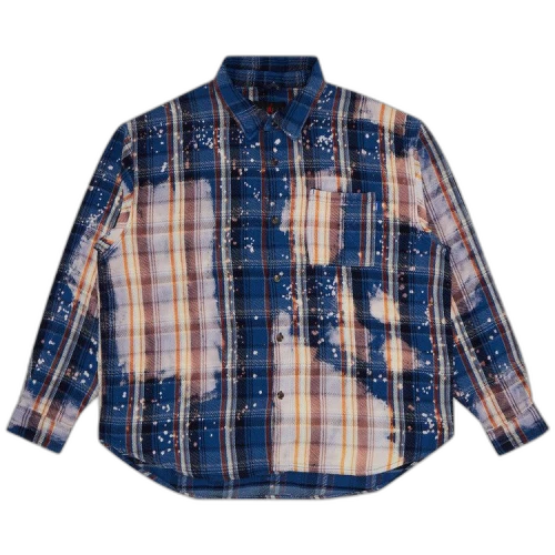 Jordan x Awake NY Flannel Shirt Blackened Blue/Boarder Blue/Sail