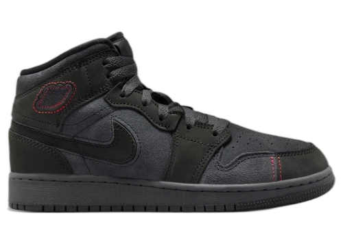 Jordan 1 Mid SE Craft Dark Smoke Red (GS)