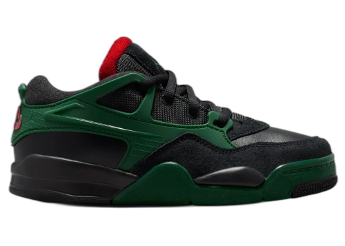 Jordan 4 RM Black Gorge Green Varsity Red (PS)