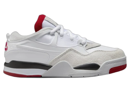Jordan 4 RM White Black Neutral Grey Varsity Red (PS)