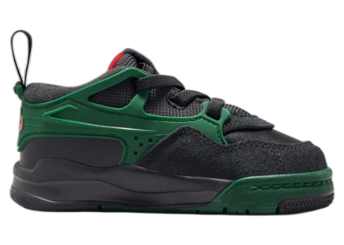 Jordan 4 RM Black Gorge Green Varsity Red (TD)