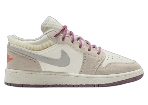 Jordan 1 Low SE Sail Legend Light Brown Violet Dust Neutral Grey (GS)