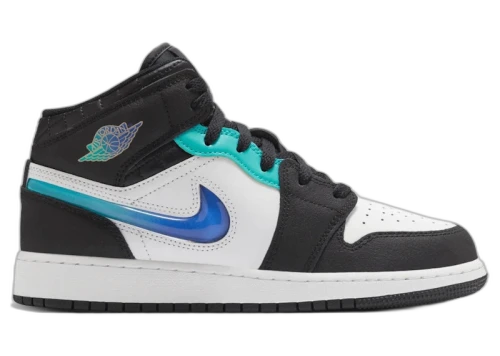 Jordan 1 Mid SE Formula 23 Pack Black White Hyper Jade (PS)