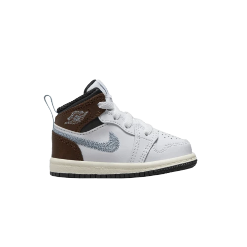Jordan 1 Mid SE White Black Sail Blue Grey (TD)