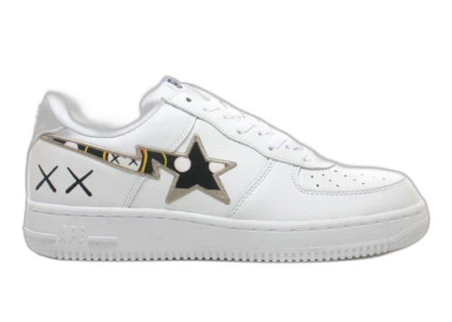 A Bathing Ape Bape Sta Low KAWS White Brown
