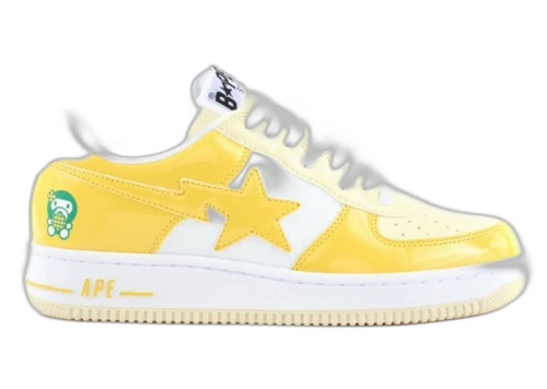 A Bathing Ape Bape Sta Low Baby Milo White Yellow