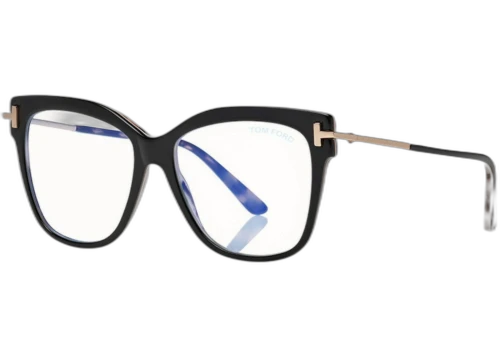 Tom Ford Cat Eye Eyeglasses Black/Nude/&/Vintage/Pink/Havana/With/Rose/Gold (FT5704-B 005)