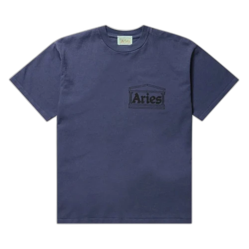 Aries Temple SS Tee Navy (FW22)